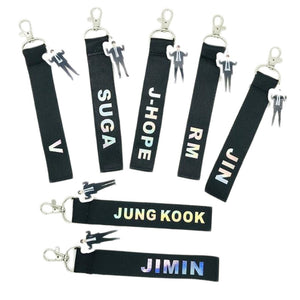 KPOP Bangtan Lanyard Keychain