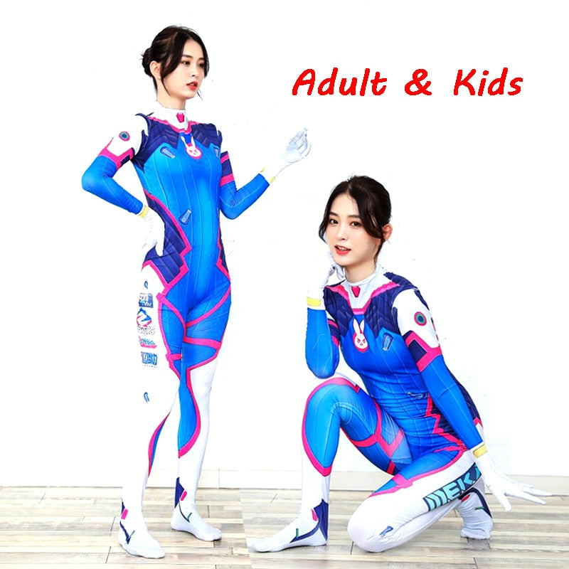 3D Printing Overwatches Lady DVA Spandex Bodysuit