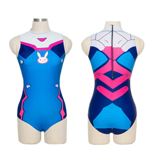 Game D.VA Cosplay  Swimwear Bathing Suit