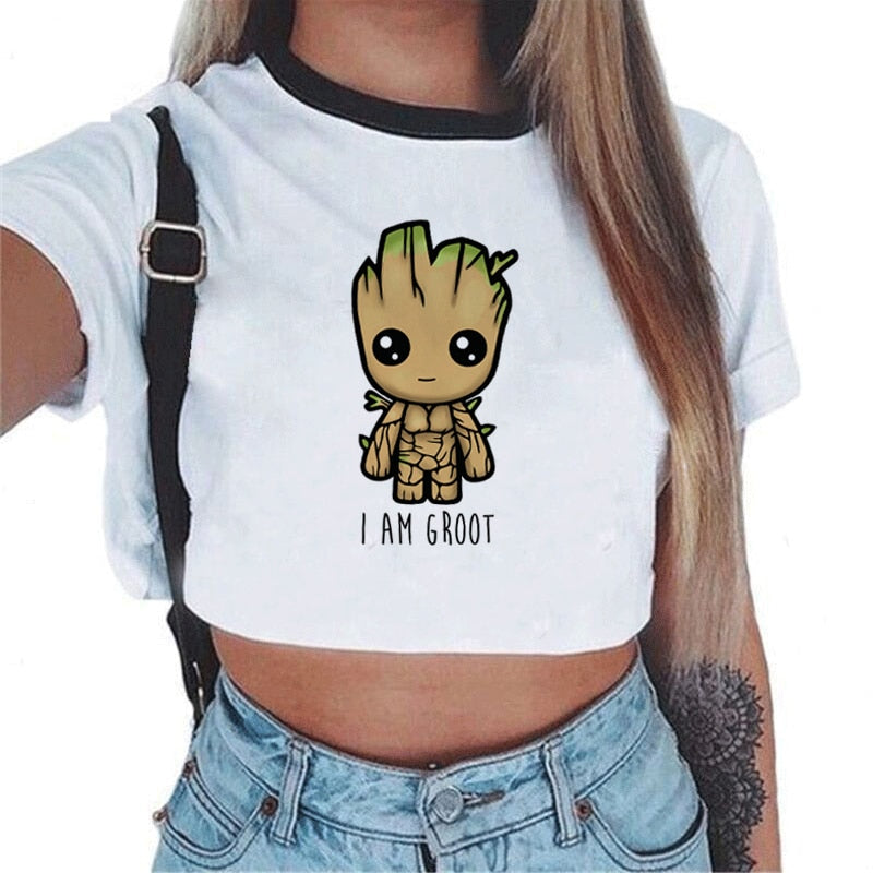 Baby Groot  Crop Top