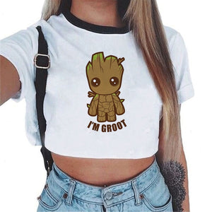 Baby Groot  Crop Top