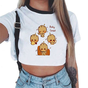 Baby Groot  Crop Top