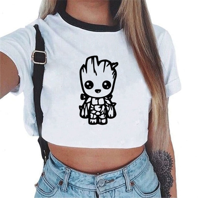 Baby Groot  Crop Top