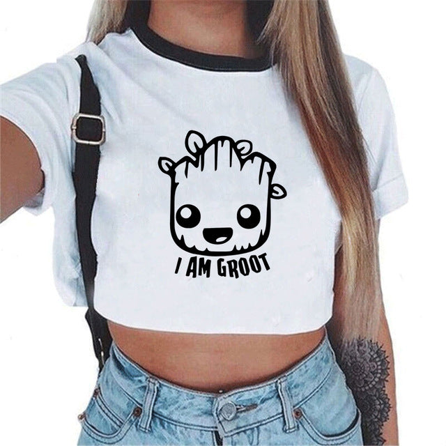 Baby Groot  Crop Top