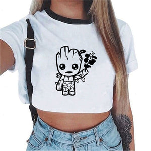 Baby Groot  Crop Top