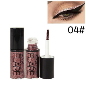 Gold Liquid Glitter Eyeliner Waterproof