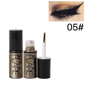 Gold Liquid Glitter Eyeliner Waterproof