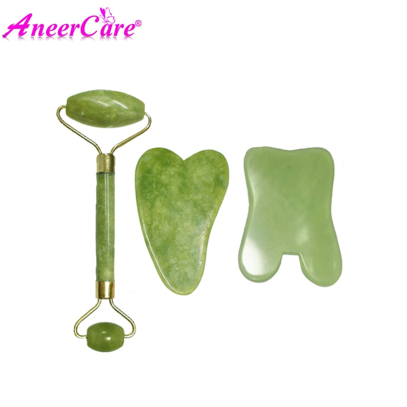 3 in 1 Roller Jade Stone Face