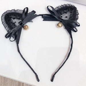 Lace Dot Cat Ear Hairbands